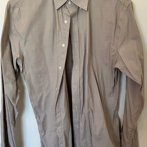 Classic Men's Taupe Dress Shirt